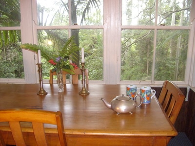 turkeysnestcottages Rainforest dining